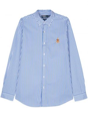Λινό λινό πουκάμισο με κέντημα Polo Ralph Lauren