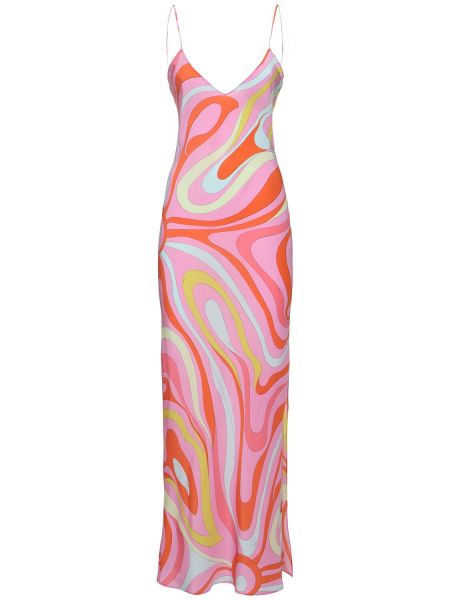 Crepe silke dress Pucci rosa