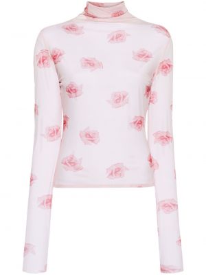 Bluză cu imagine Kenzo roz