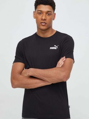 Koszulka bawełniana z nadrukiem Puma Performance czarna
