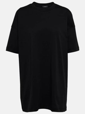 T-shirt di cotone in jersey oversize Wardrobe.nyc nero