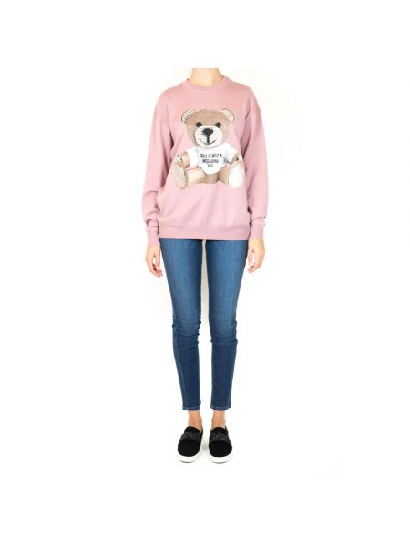 Sweter Moschino różowy