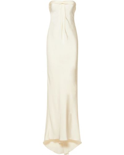 Копринена рокля Tom Ford бяло