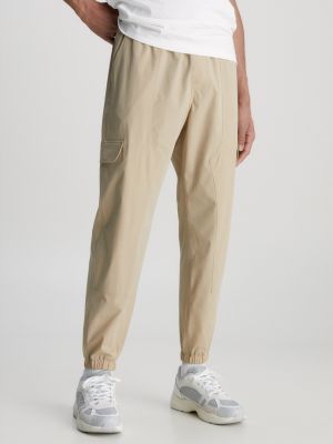 Карго панталони Calvin Klein Jeans бежово