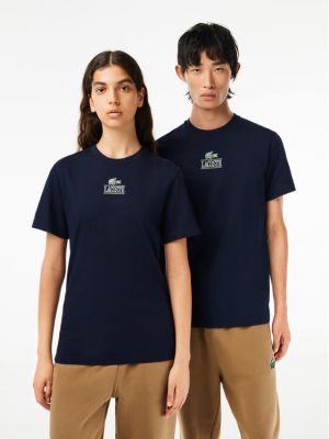 Marškinėliai Lacoste mėlyna