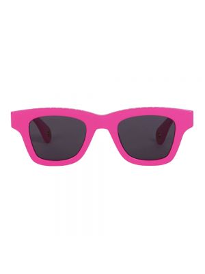 Przezroczyste okulary przeciwsłoneczne Jacquemus różowe