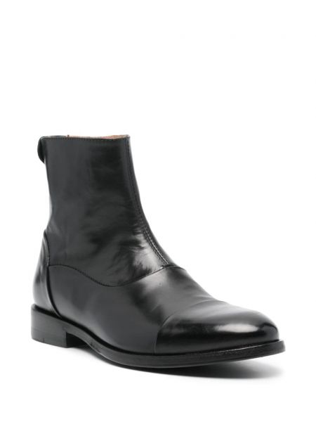 Ankle boots skórzane Alberto Fasciani czarne