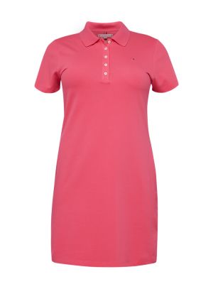 Φόρεμα Tommy Hilfiger Curve ροζ