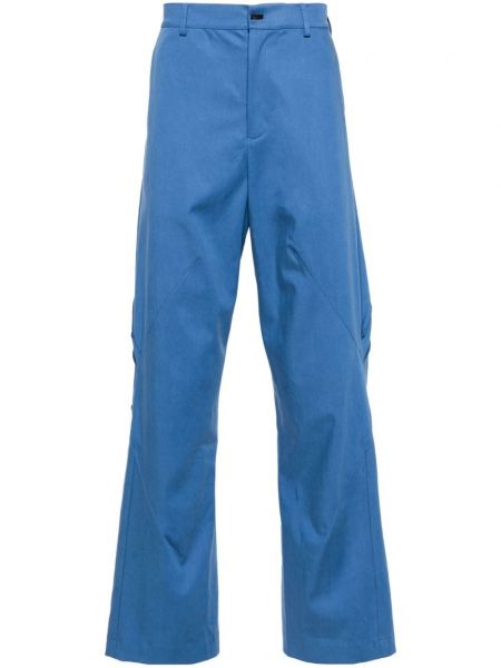 Pantaloni cu picior drept Kiko Kostadinov albastru