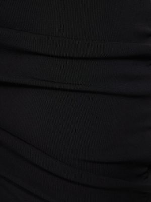 Spódnica midi z wiskozy Miaou czarna