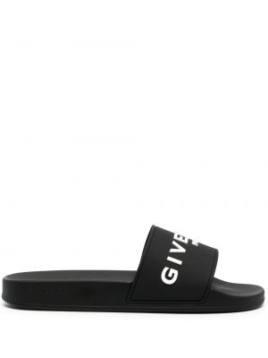 Кожени ниски обувки Givenchy черно