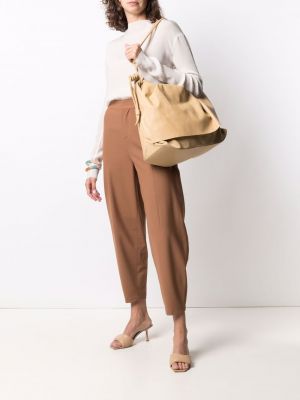 Pantalones ajustados de cintura alta Aeron marrón