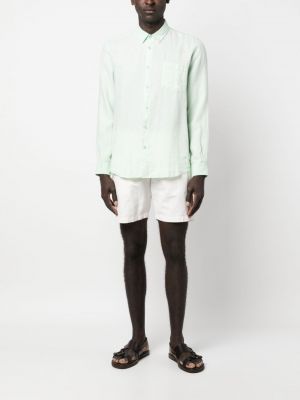 Lininė marškiniai Vilebrequin žalia