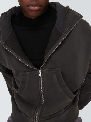 Jersey pamut kapucnis melegítő felső Entire Studios fekete