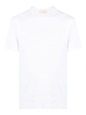 Koszulka bawełniana z okrągłym dekoltem Costumein biała