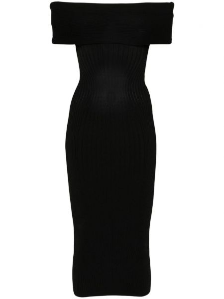 Off-the-shoulder kjole Mugler sort