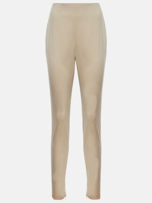 Bavlněné slim fit rovné kalhoty Prada