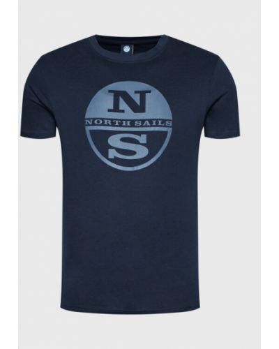 North Sails Póló Graphic 692815 Sötétkék Regular Fit