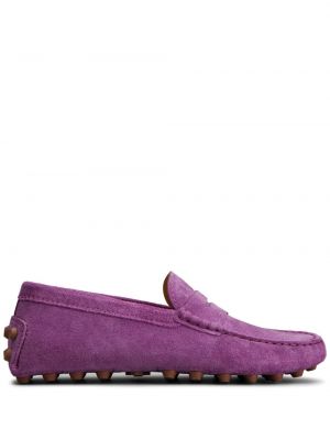 Loafers σουέντ Tod's μωβ