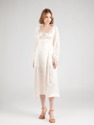 Памучна рокля Glamorous бяло