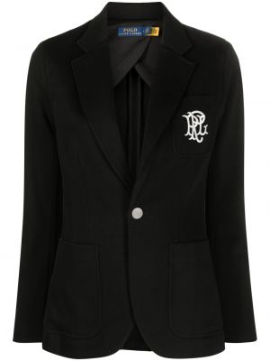 Sako s výšivkou Polo Ralph Lauren černé