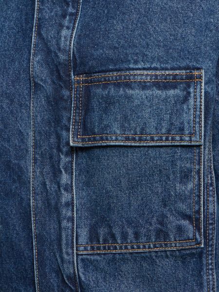 Giacca di jeans di cotone Nili Lotan blu