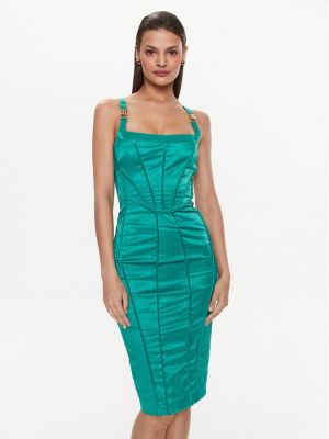 Коктейлна рокля slim Babylon зелено
