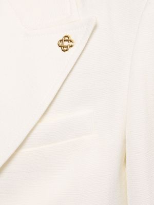 Vlněná bunda s přechodem barev Casablanca bílá