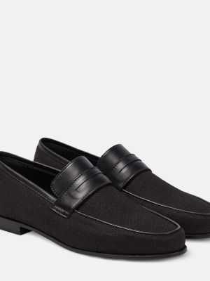 Pantofi loafer din piele Toteme negru