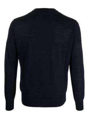 Vilnonis megztinis apvaliu kaklu Ballantyne mėlyna