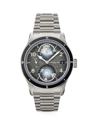 Часы Montblanc Geosphere Zero-Oxygen с браслетом из титана и нержавеющей мм Montblanc серебряный