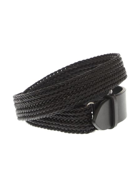 Cinturón con trenzado Orciani negro