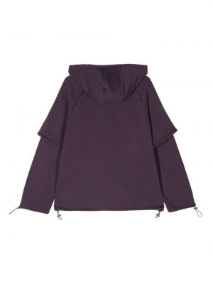 Medvilninis džemperis su gobtuvu Rotate violetinė