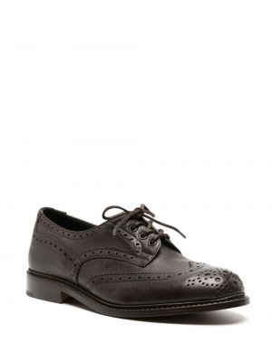 Chaussures oxford en cuir Tricker's marron