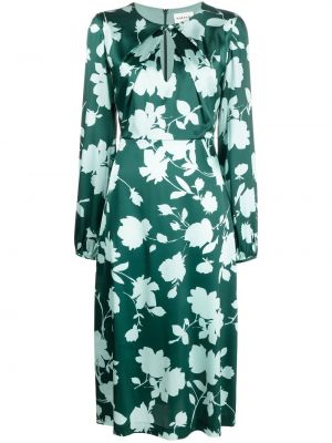 Midi haljina s cvjetnim printom s printom P.a.r.o.s.h. zelena