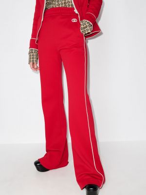 Pantalones de chándal bootcut Gucci rojo