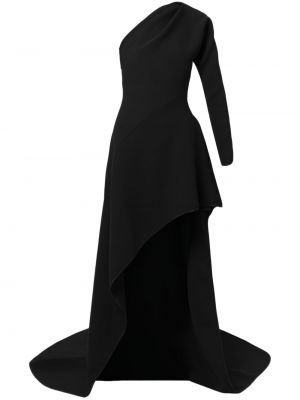 Večerní šaty s vysokým pasem Maticevski černé
