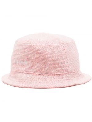 Tweed mütze mit stickerei Msgm pink