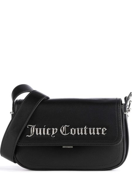 Кожаная сумка через плечо из искусственной кожи Juicy Couture черная