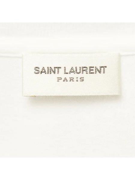 Top retro Yves Saint Laurent Vintage blanco