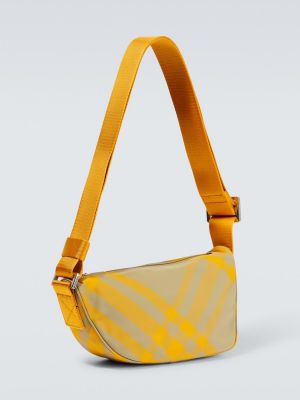 Crossbody torbica s karirastim vzorcem Burberry rumena