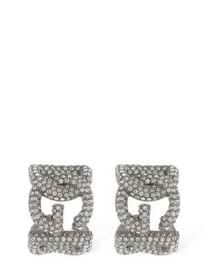 Orecchini con cristalli Dolce & Gabbana argento