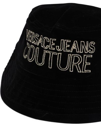 Sombrero con bordado Versace Jeans Couture negro