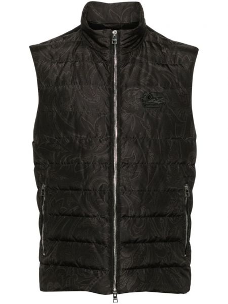 Broderet vest Etro sort