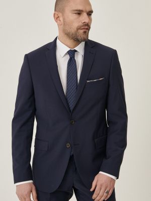 Vlnený priliehavý oblek Altinyildiz Classics modrá