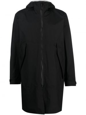 Палто с цип с качулка Veilance черно