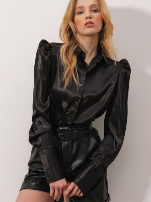 Cămașă Trend Alaçatı Stili - Negru