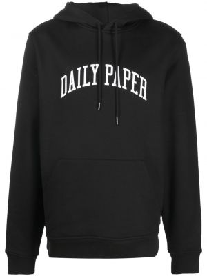 Hoodie con stampa Daily Paper nero