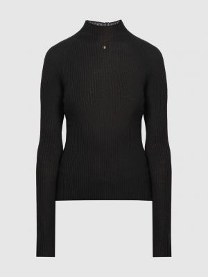 Черный шелковый свитер Bally