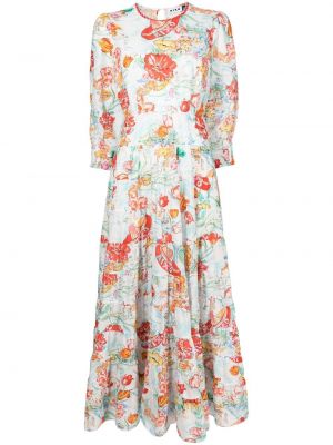 Trykt floral dress Rixo hvit